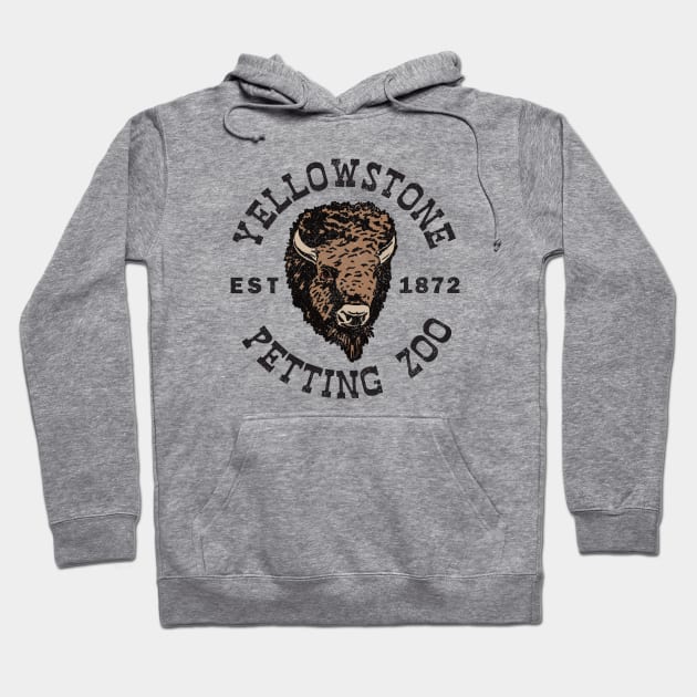 Yellowstone Angry Bison Petting Zoo Hoodie by Cashmoney69